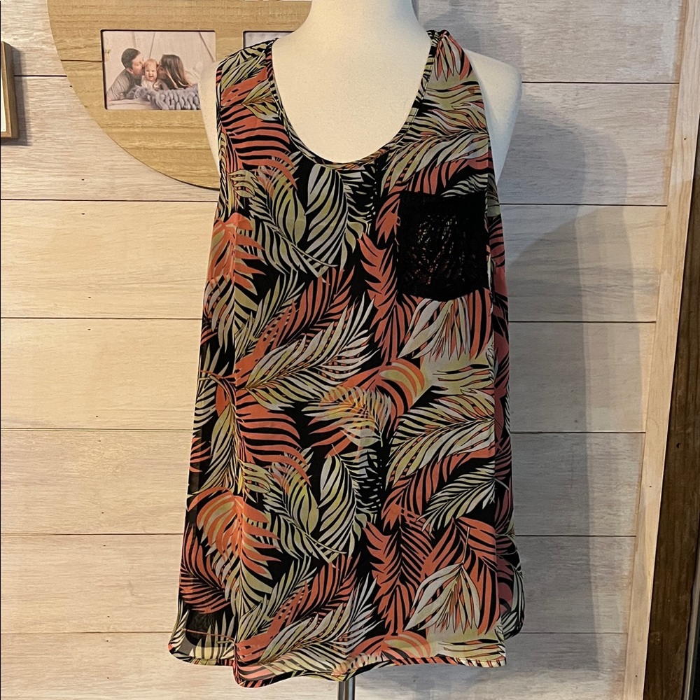 Signature Studio Black Lace Top XL